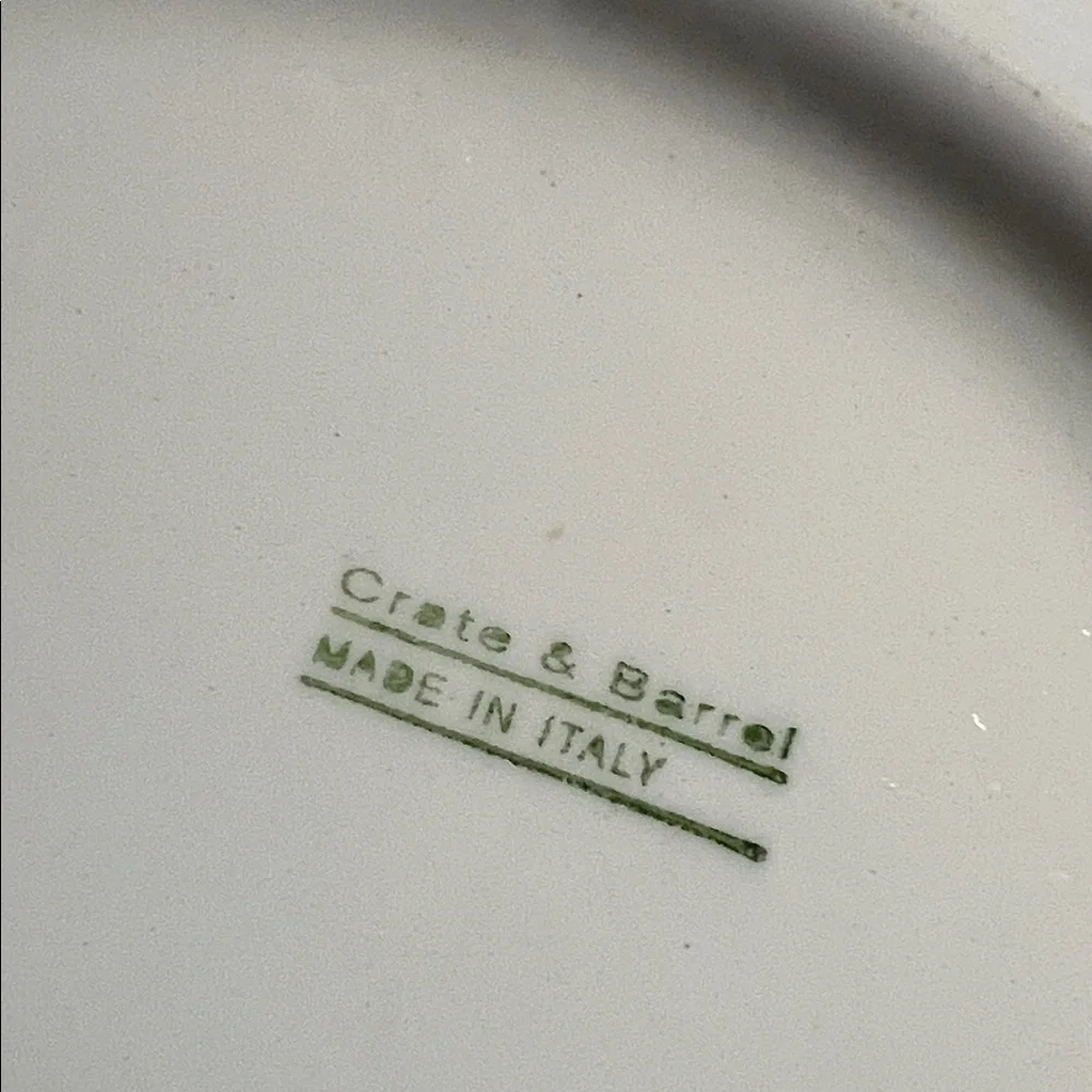 Crate&Barrel white ceramic